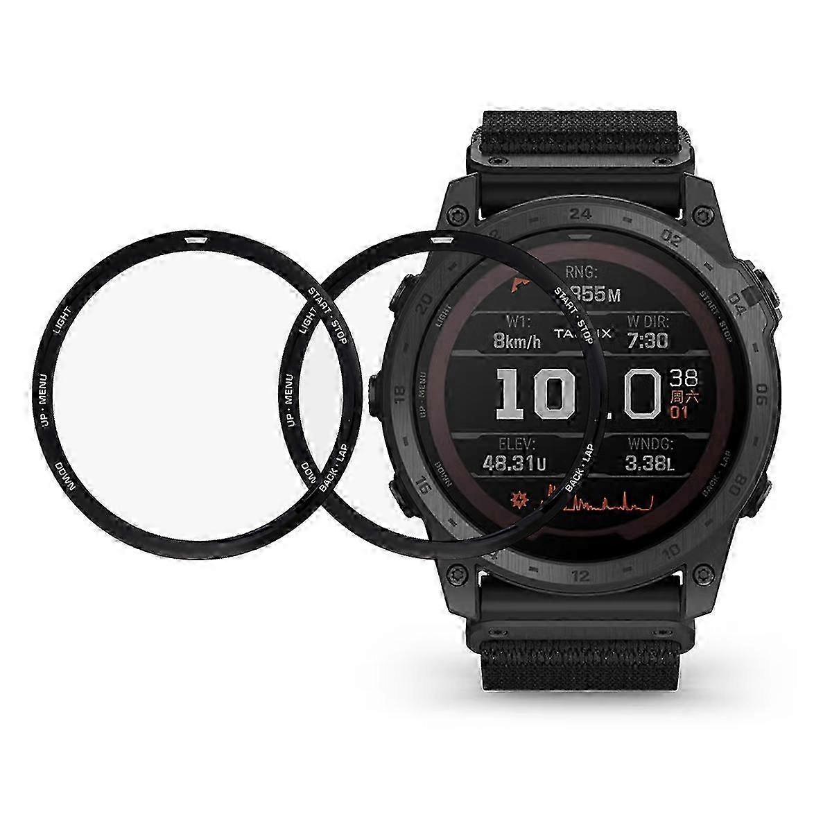 3D Curved Edge PMMA Clear Soft Film Protectors for Garmin Tactix 7/7 Pro Set of 2 Pieces