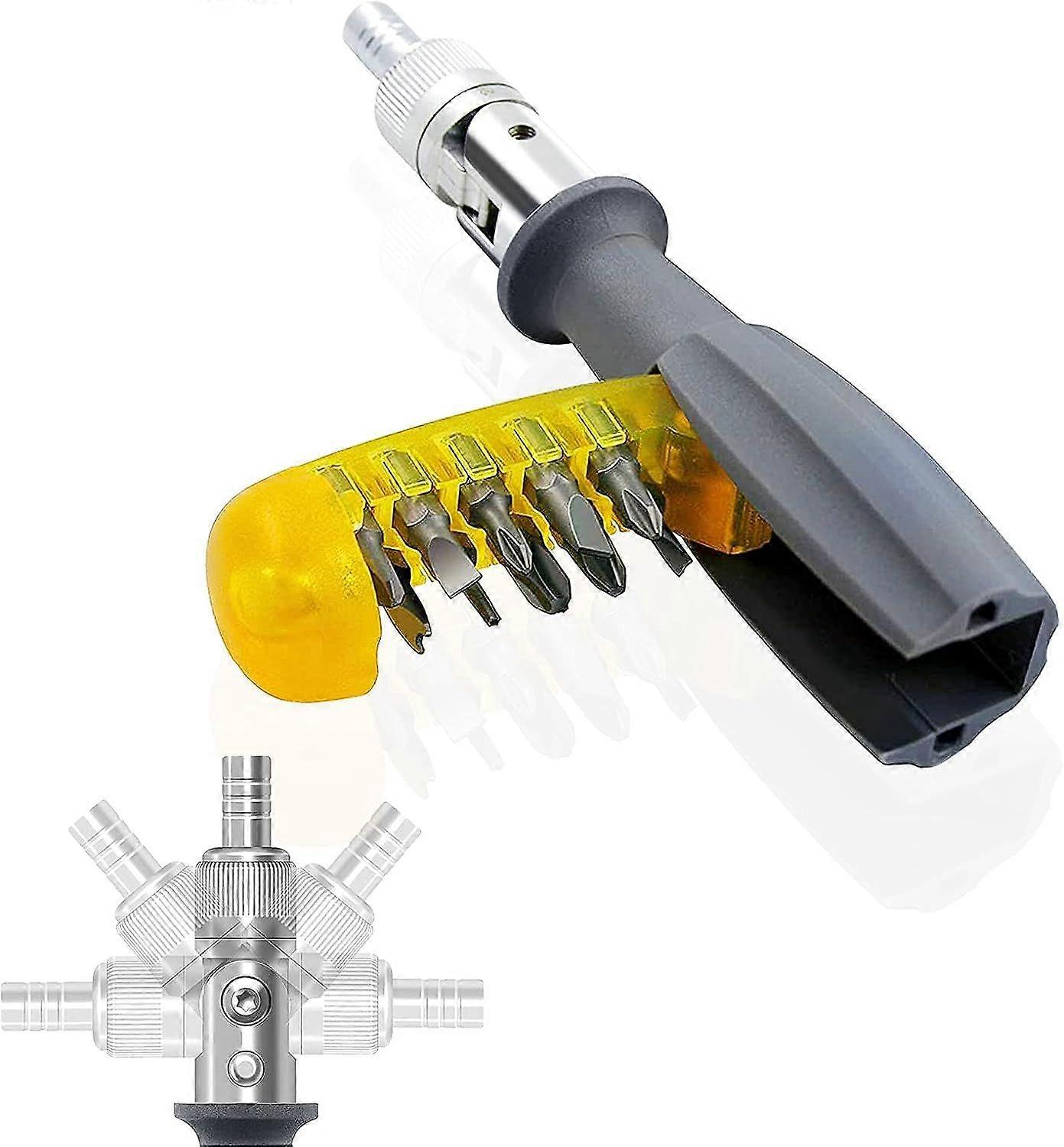 11-in-1 Magnetic Screwdriver Set with Rotating Bit Holder