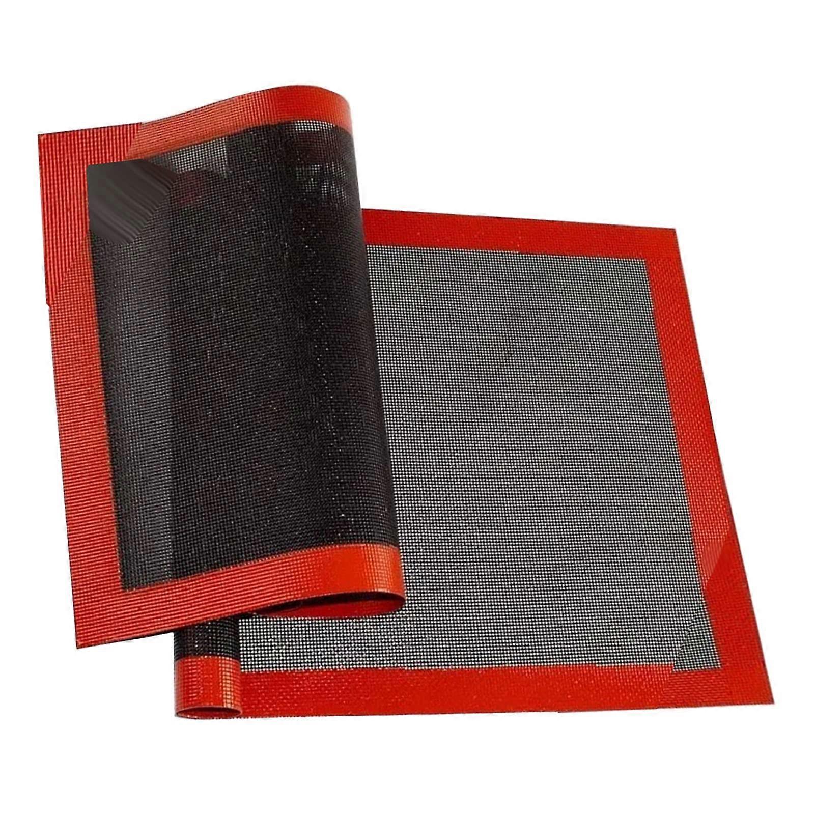 2 Pack Perforated Silicone Fiberglass Baking Mats for Baking Pastry 11.81x15.75in