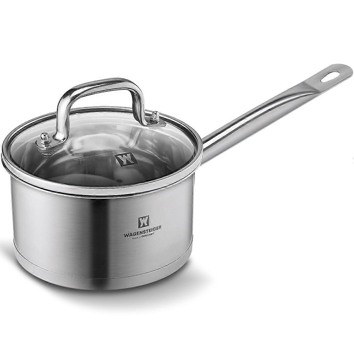 Stainless Steel Saucepan for Quick & Even Heating Rust & Corrosion Resistant 6.89' Diameter