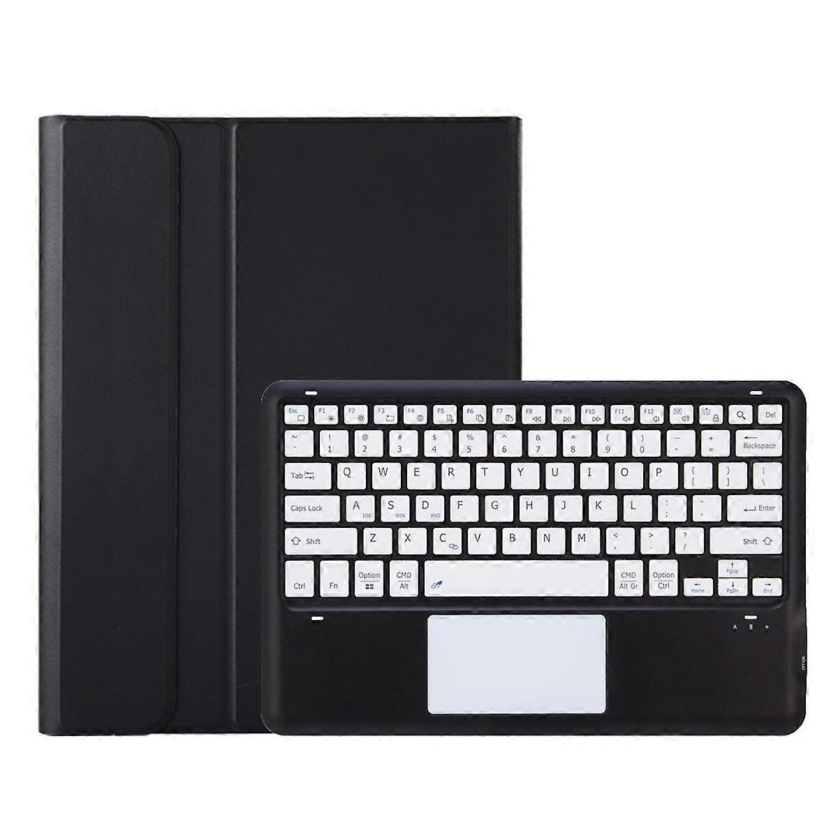 AH19-A TPU Ultra-thin Detachable Bluetooth Keyboard Tablet Leather Case with Touchpad