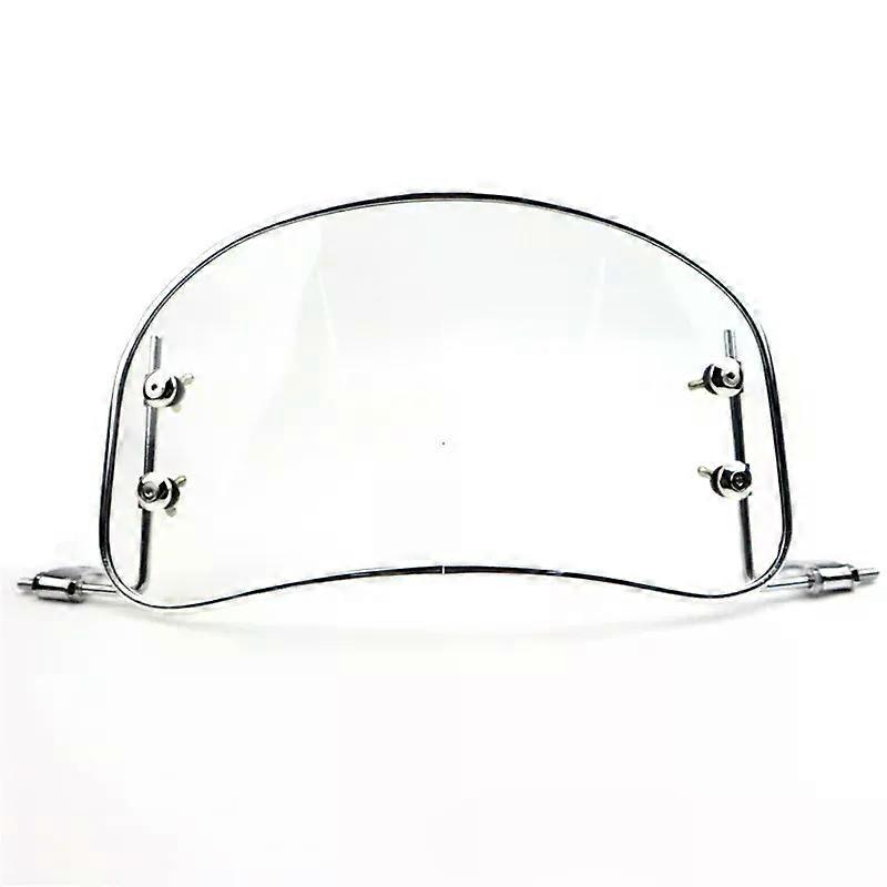 Universal Motorcycle Windshield Retro Front Wind Deflector Windscreen Modified Accessories Easy Installs For Scooter E-bike