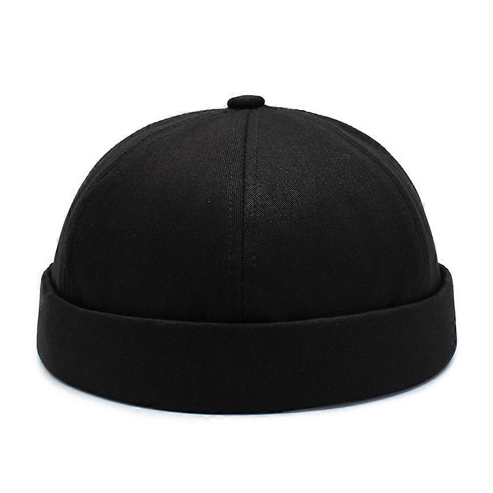Beanie Hat Men Women Retro Brimless Portable Adjustable Skullcap Hip Hop Hat Skull Cap