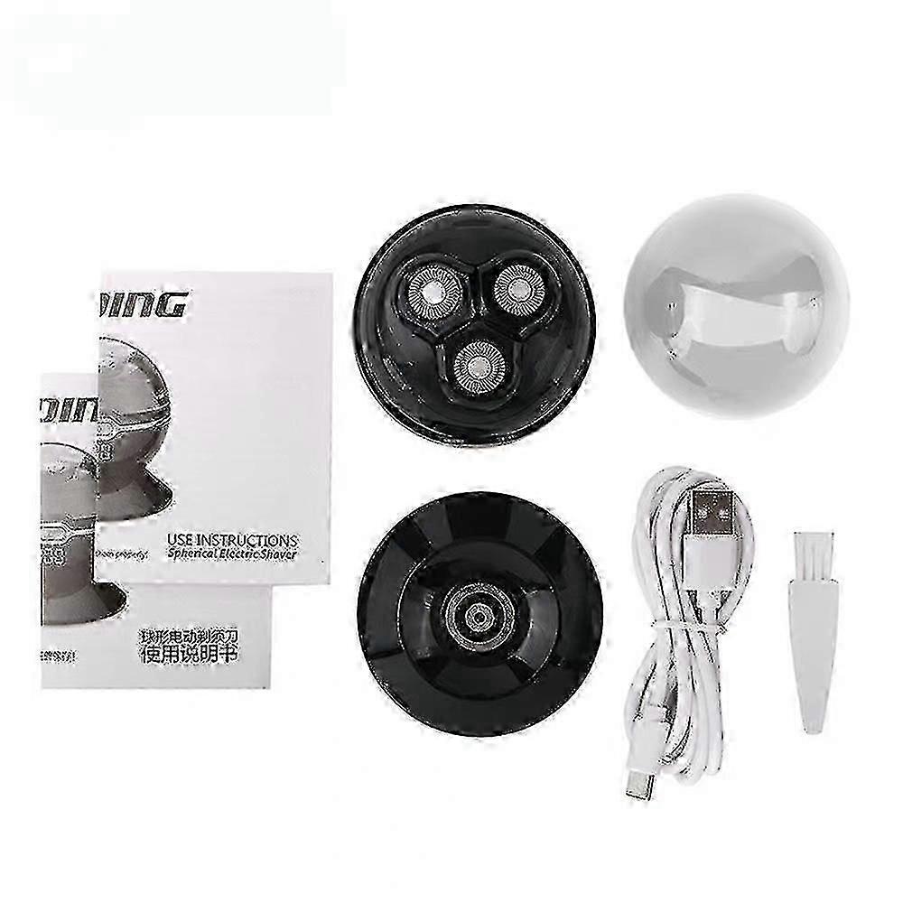 Men\'s Mini Spherical Shaver Digital Display Wireless Electric Razor Usb Charging