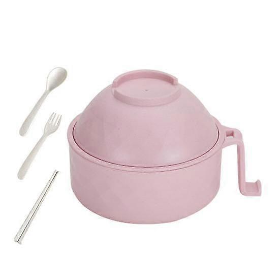 1 Set Rice Bowl Drainage Design Kitchen Accessories Leak-proof Salad Ramen Bowl with Chopsticks Fork Spoon Modern Eat Food BPA Free