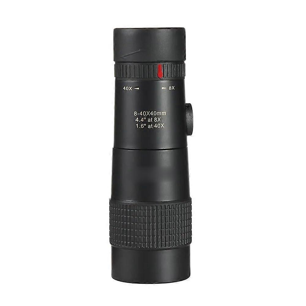 8-40x40 Monocular Zoom Telescope for Camping, Long Range Viewing, Compact Design, Lightweight Optics