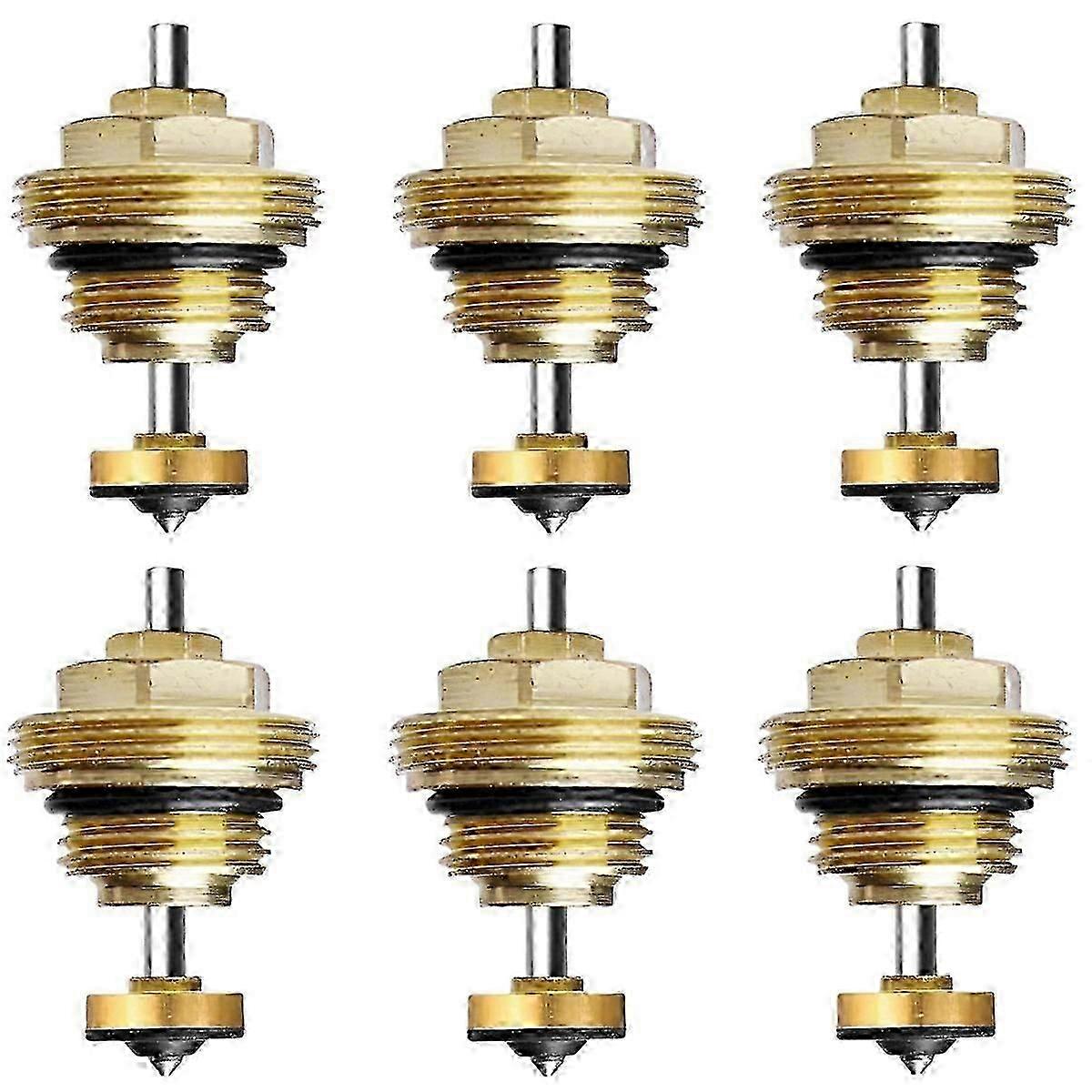 6 Pack Underfloor Heating Manifold Return Pin Valve Core M30 X 1.5 Thermostatic Valve Core