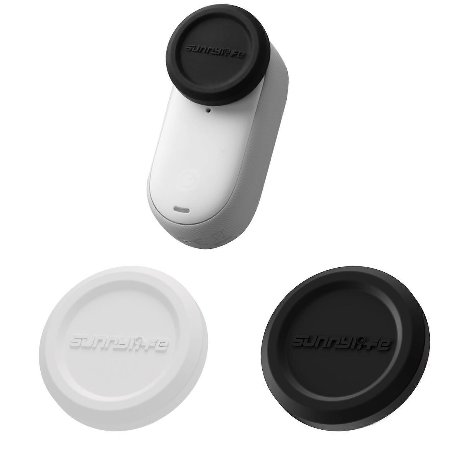 (Ny) Til Insta360 GO 3S Sunnylife 2stk sort og hvid ridsefast linse beskyttelseshætte