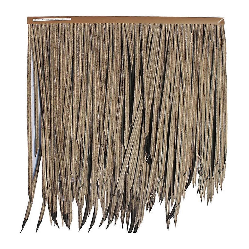 Artificial Thatch Straw Tiles for Gazebo Roof Decoration, Yellow Plastic Thatch Simulation, 2 Pcs Thickened Engineering Roof Tiles