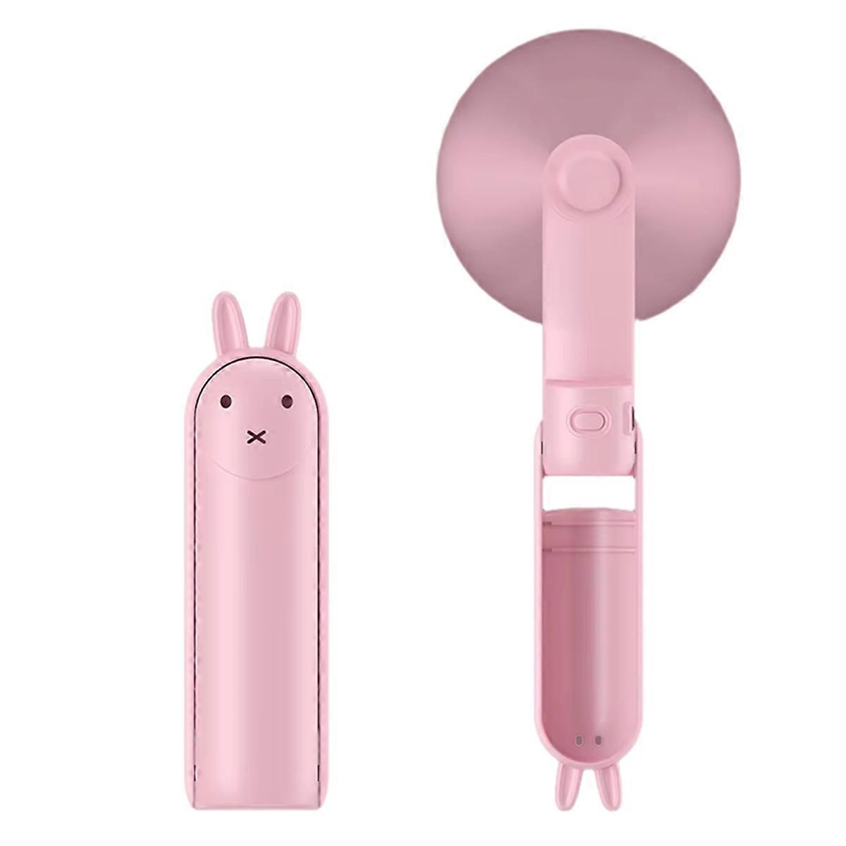 Handheld Fan Rechargeable Mini Portable Cartoon USB Small Fan Gift Can Be Placed on the Desktop Han