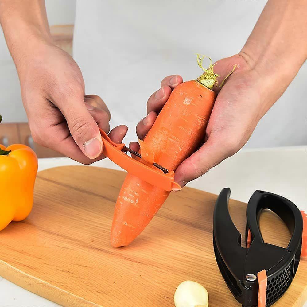 Multifunctional 3-in-1 Garlic Press