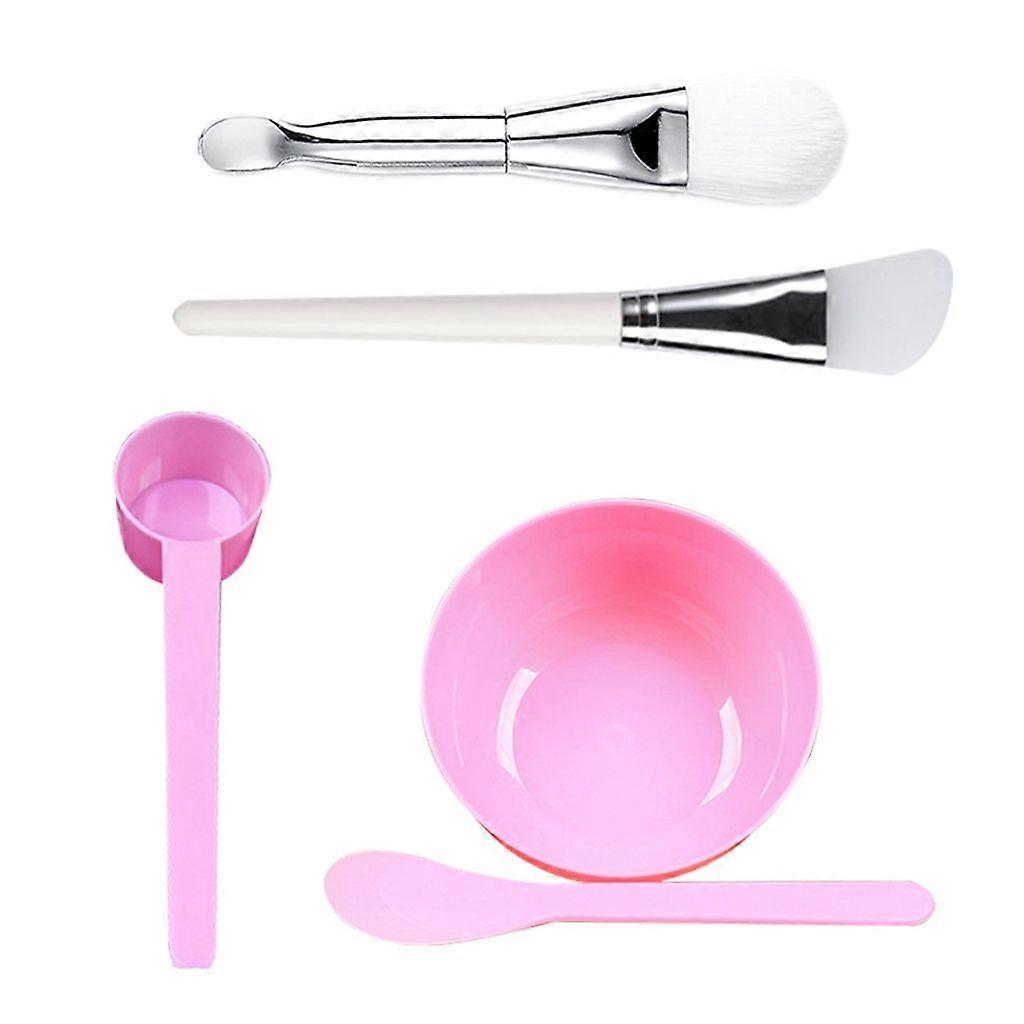 5 in1 DIY Facemask Mixing Tool Kit with Facial Mask Bowl Stick Spatula
