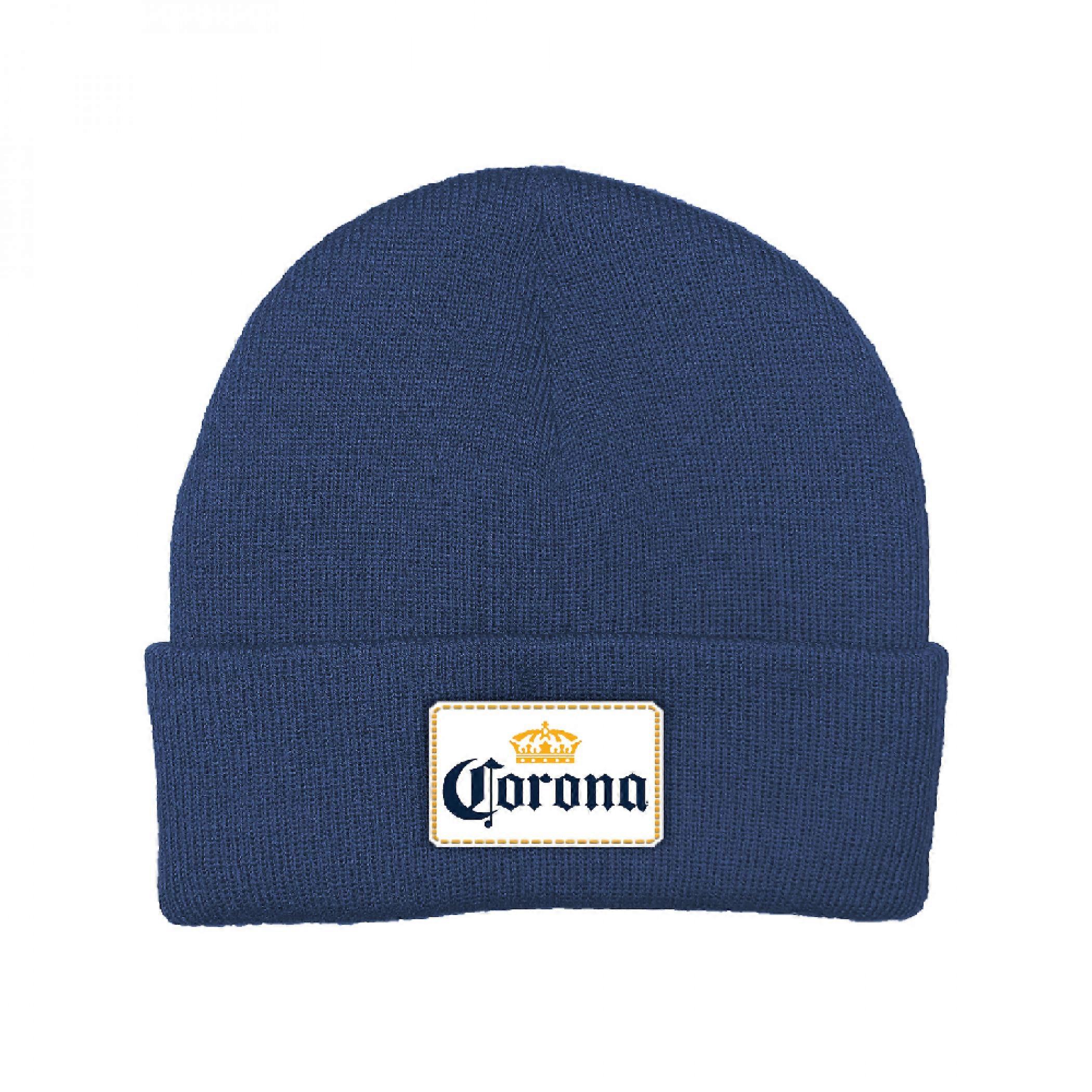 Corona Extra Logo 海军蓝袖口无檐小便帽