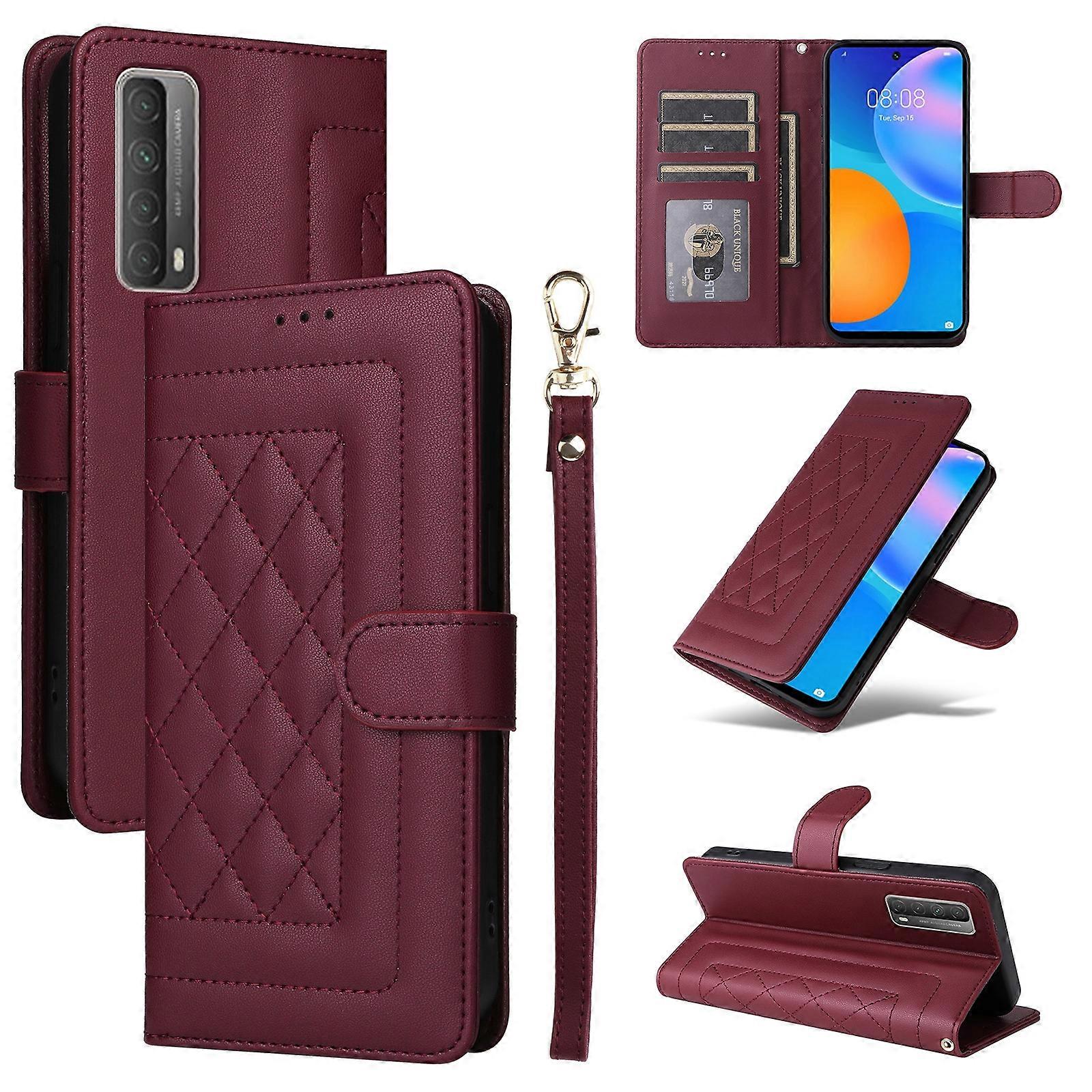 Diamond Lattice Leather Flip Phone Case