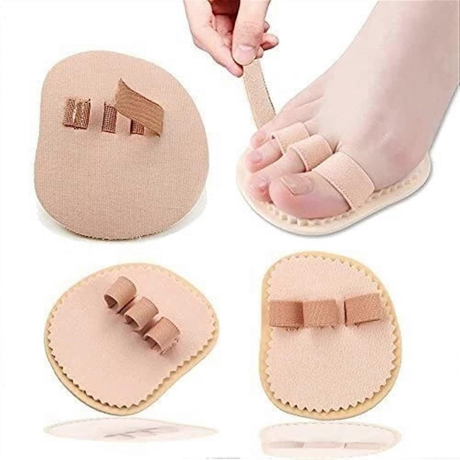 Toe Separators Spacers for Hammer Toe 3-Toe Right Big Toe Bunion Protector Pad for Hallux Valgus Pain Relief (Left)