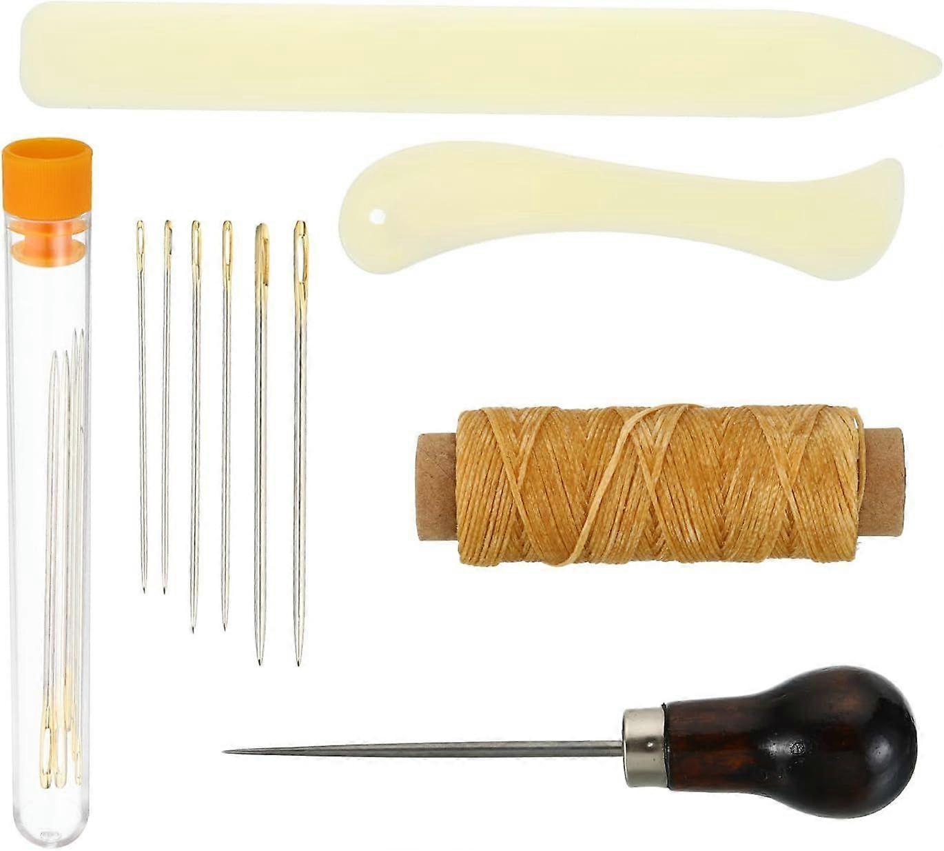 11 Pieces Bookbinding Supplies Hand Book Binding Tool with Bone Folder Paper Creaser