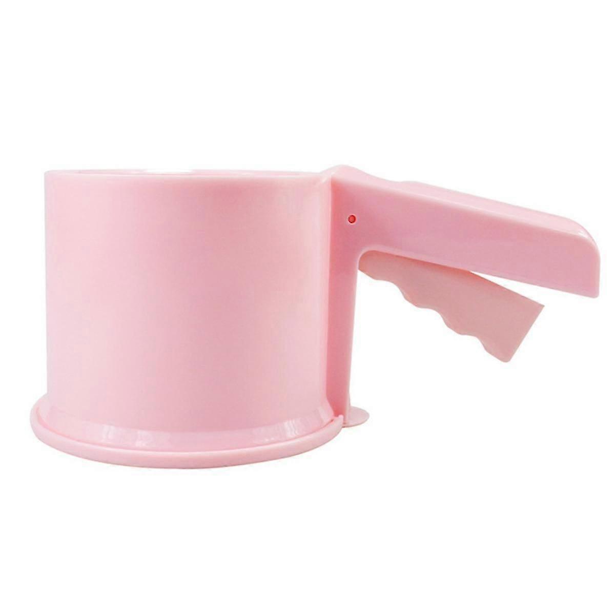 Fine Flour Sifter Powder Sugar Sifter, Premium Food-Grade ABS Fine Sieve with One Hand Press Design