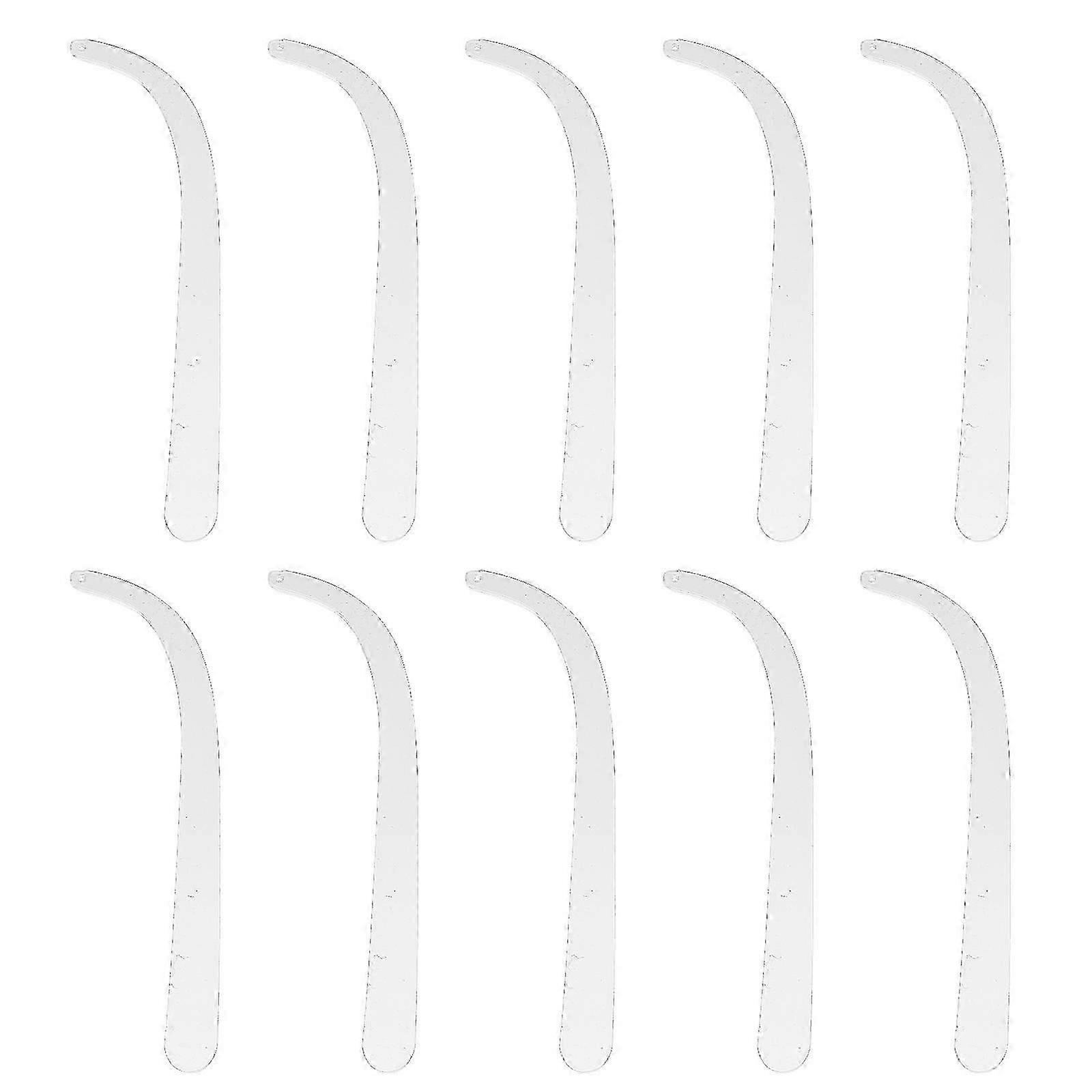 10-osainen akryylikorvakorujen järjestäjä ripustelineellä ja korujen esittelypidikkeillä