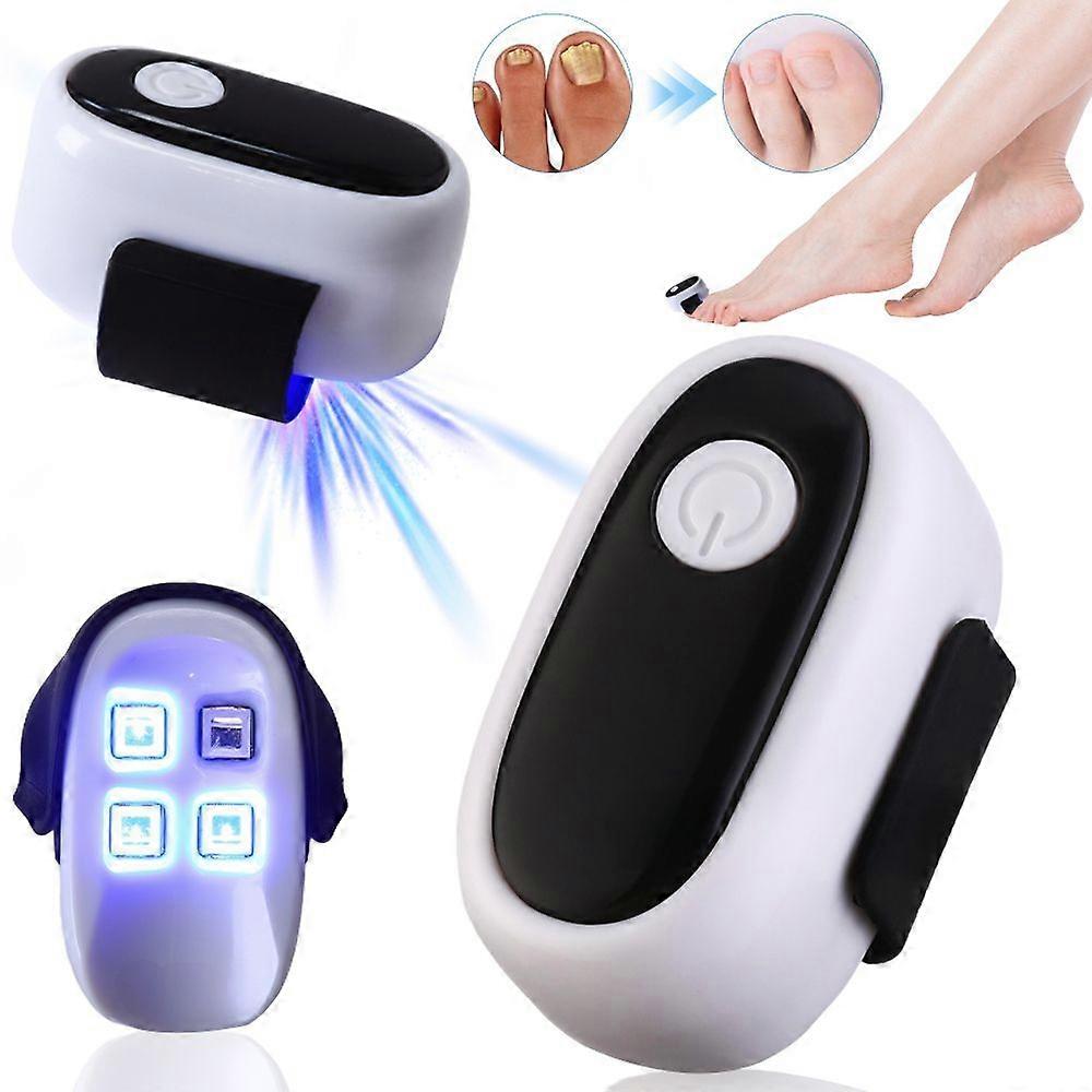 Laser device for removing onychomycosis, 910nm infrared light, 407nm blue light, for fast treatment of toenail fungus, portable, white