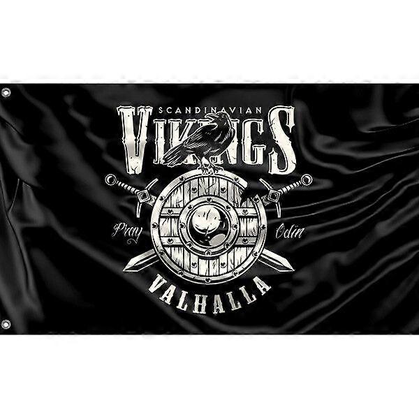 Valhalla Vikings Flag Unique Design 3x5 Ft / 90x150 cm4x6Ft/120x180 cm size TTQ443