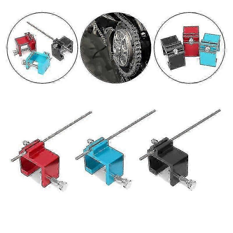 Motorcycle Chain Alignment Tool for Red CNC Sprockets with ATV Compatibility