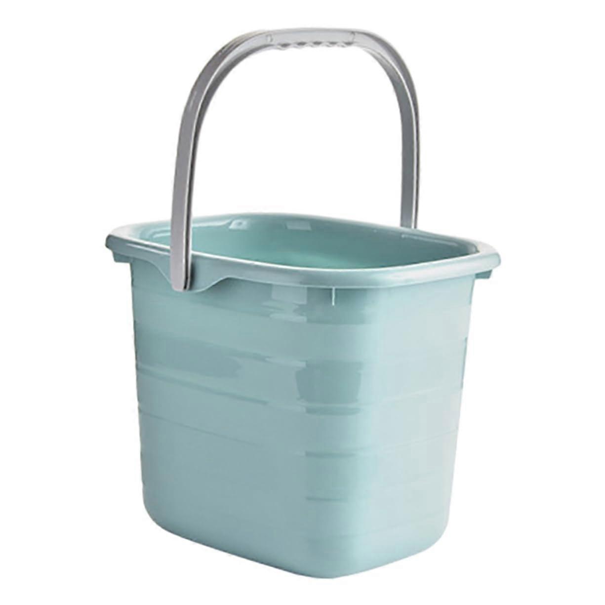 Plastic Mop Bucket Strong Handle Large Water Container for Cleaning Home Garden