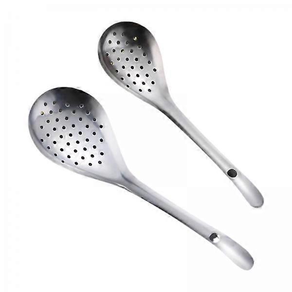 3x 2 Pieces Kitchen Slotted Spoon Deep Frying Spoon Multipurpose Kitchen