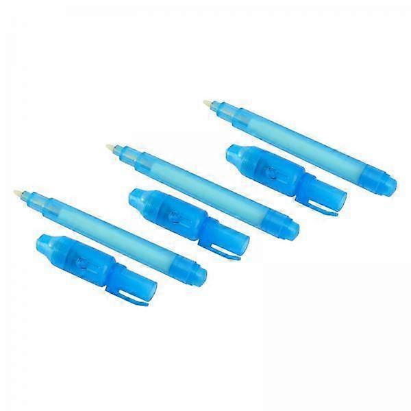 2X 3Pc Invisible Ink Pens w / uv Light Highlighter Pens for I