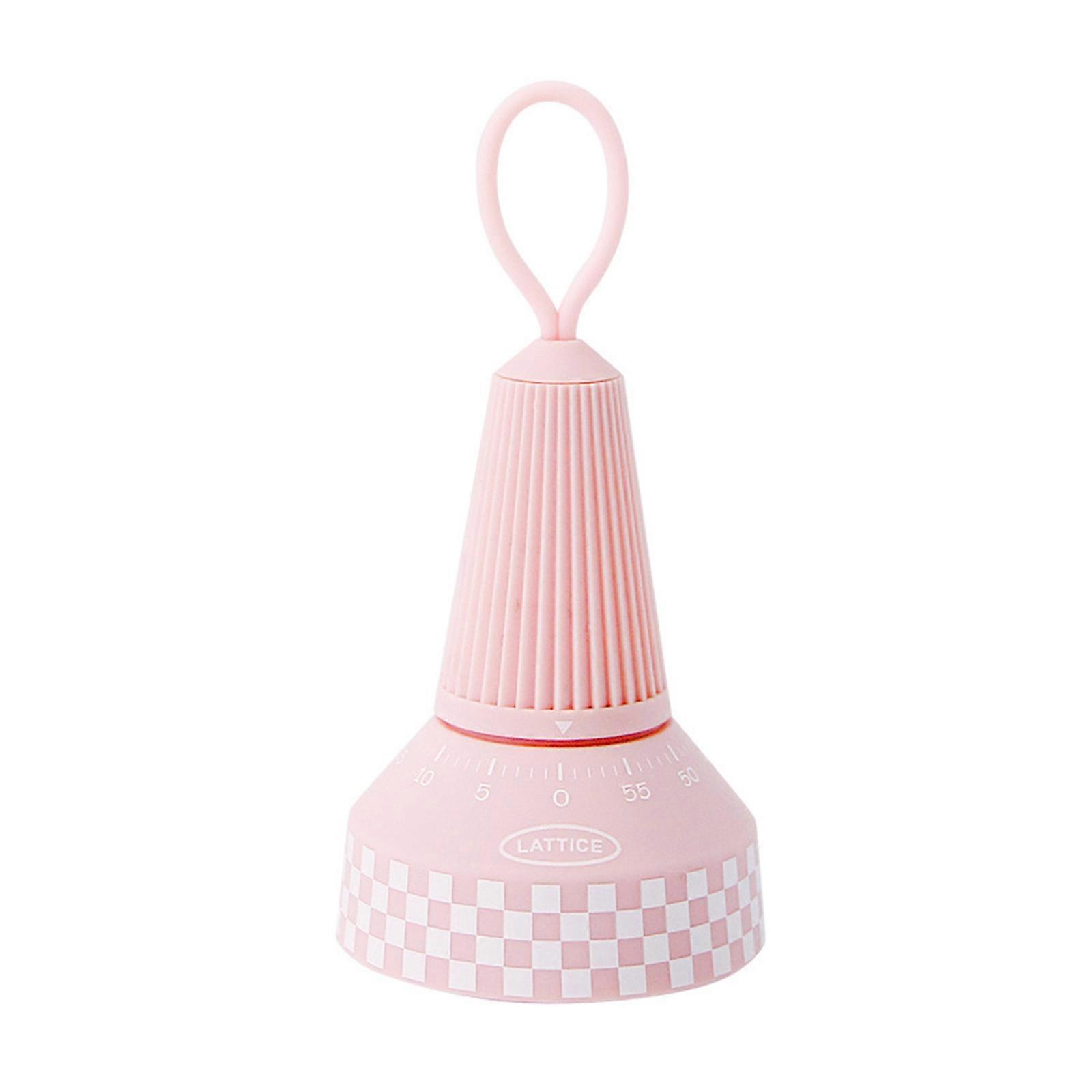 Cute Lampshade Shape Mechanical Kitchen Timer New Year 60-Minute Wind Up Dial Rotating Countdown Egg Timer No Batteries