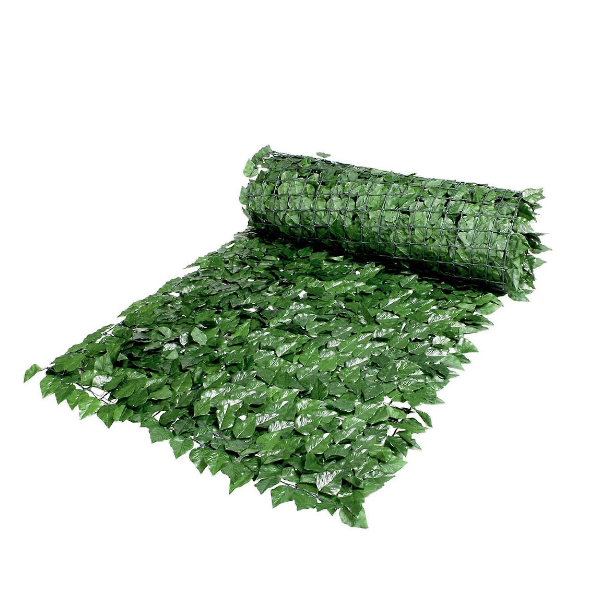 Artificial Ornamental Hedge New Green 1.5 x 3 m Privacy Netting With Synthetic Leaves For Fences, Railings And Gardens