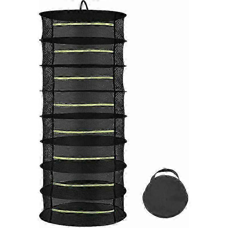 Foldable 60cm Hanging Drying Net for 8-Layer Hydroponic Plant and Fish Weed Dryer 2025