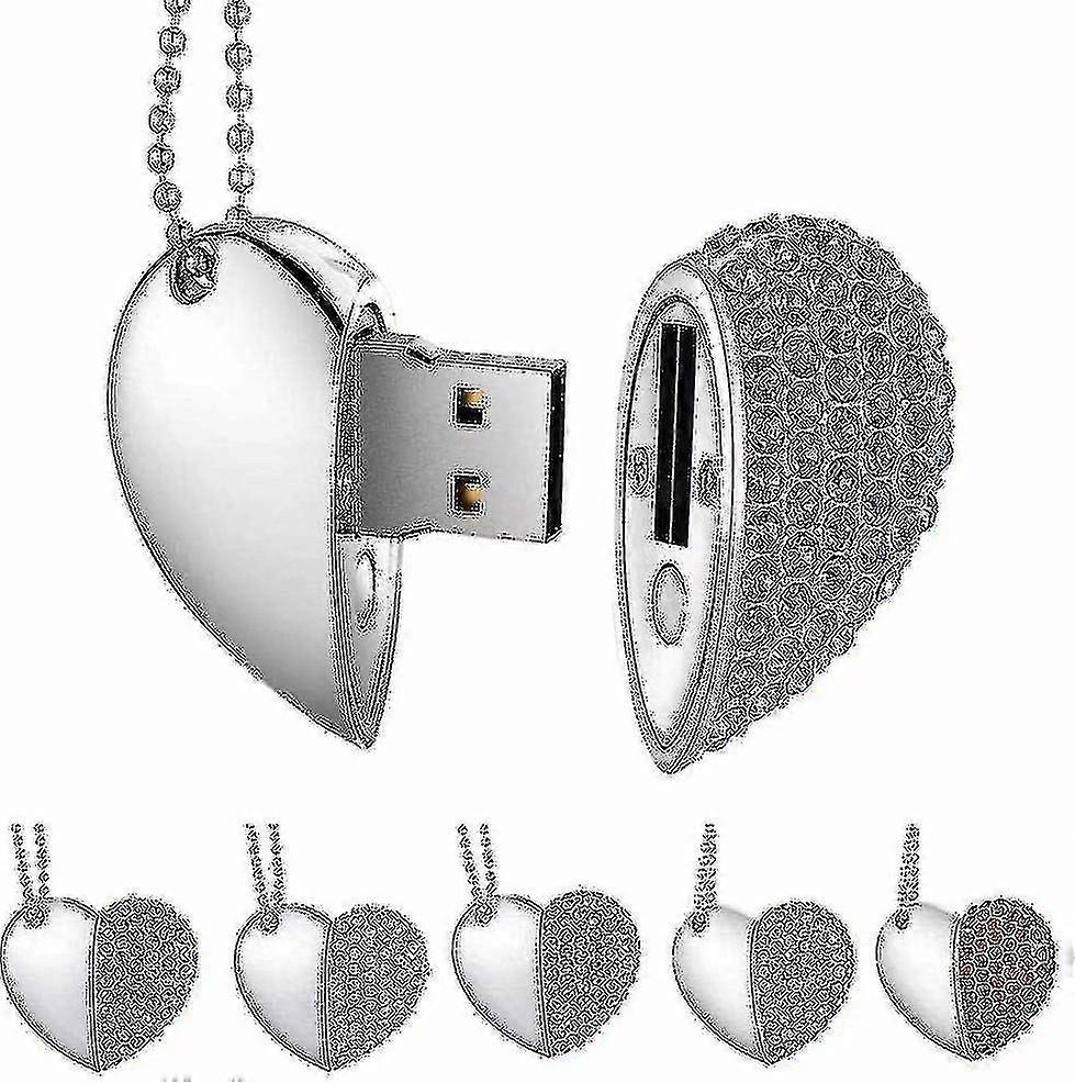 2025 Usb Stick Premium Usb 3.0 Diamond Heart Shape 32gb Usb Flash Drive Waterproof Memory Stick Memory St