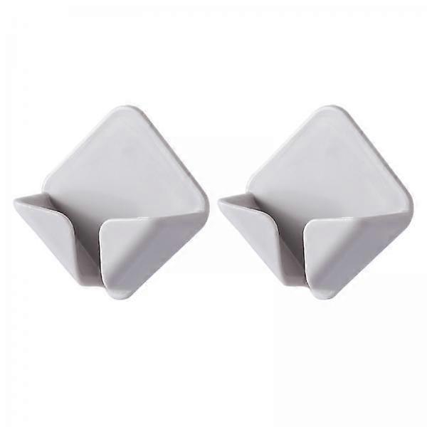 2xABS Rack Socket Clip Holder Cable Clips Wire Storage Artifact Grey