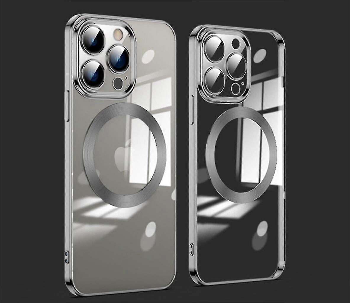 Black Mobile Case Compatible with Certain Brands Featuring Electro MagSafe Technology