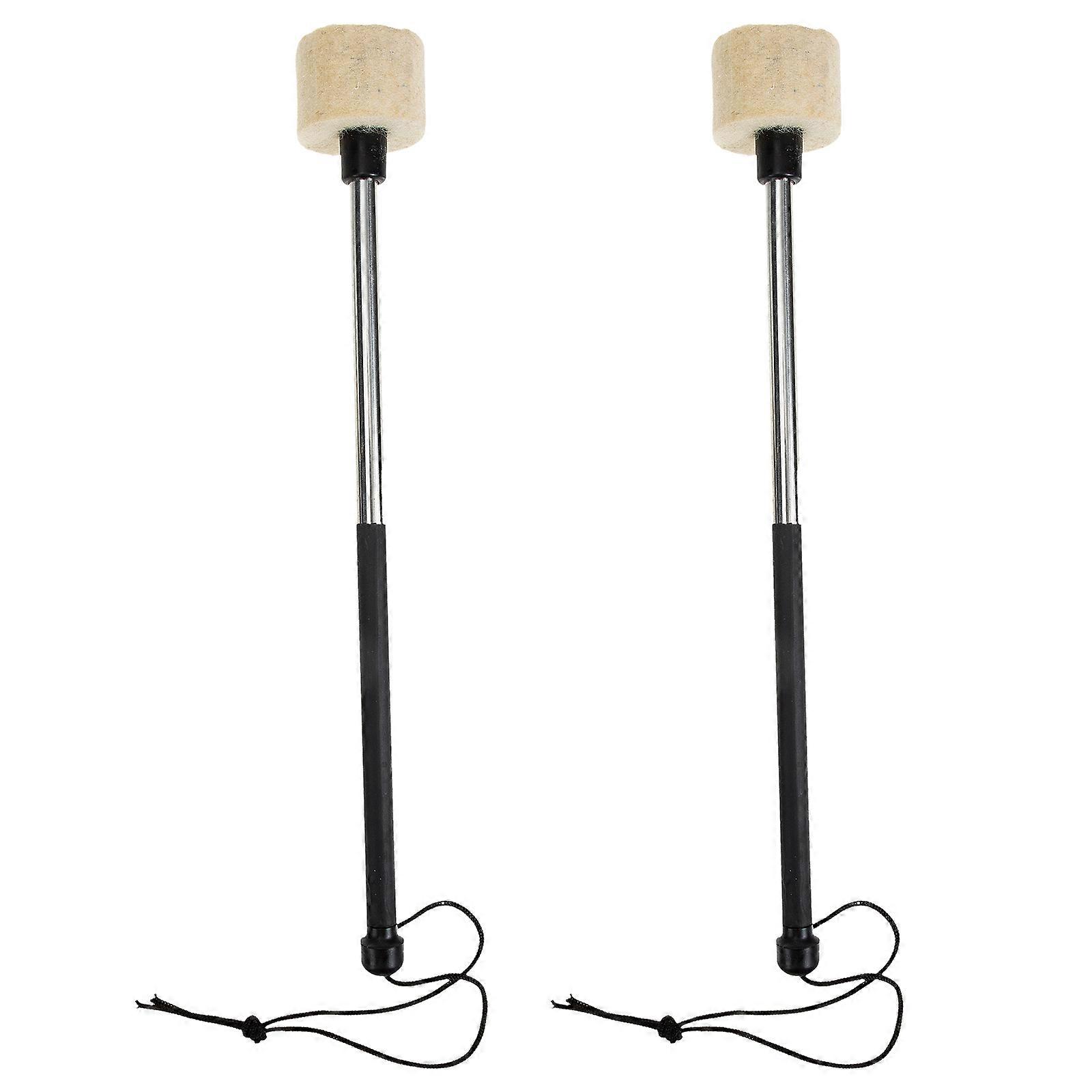 The **"1 Pair Stainless Steel Drum Mallet With Felt Head Ergonomic Percussion Stick For Snare Drum For Beginners And Musicians Music Band