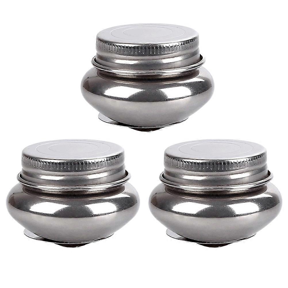 Stainless Steel Paint Brush Washer with Removable Lid for Easy Cleaning and Portable Use Silver 3pcs