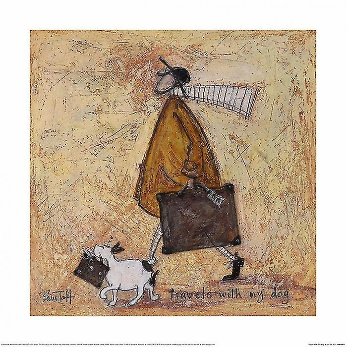 Sam Toft viaja com a arte da parede do cachorro