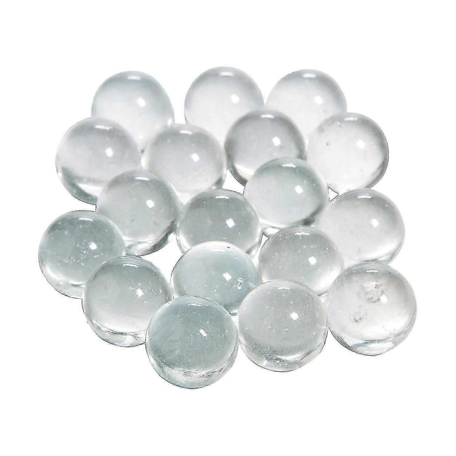 500 Pieces Clear Glass Round Marbles for Decorative Use