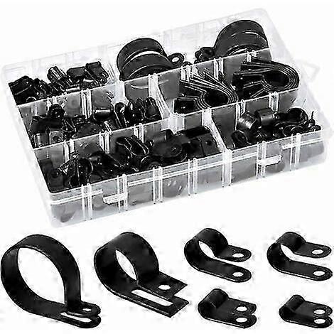 2025 Latest Model  200 PCS Nylon Cable Clips-R, Cable Clip, Electricity Cable