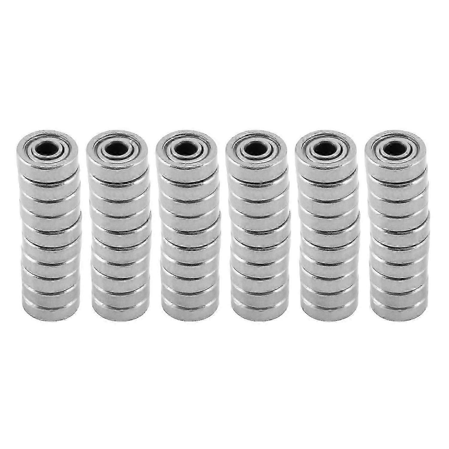60個ミニチュアシールメタルシールドメトリックラジアルボールベアリングモデル:604 ZZ 4X12X4MM 2025