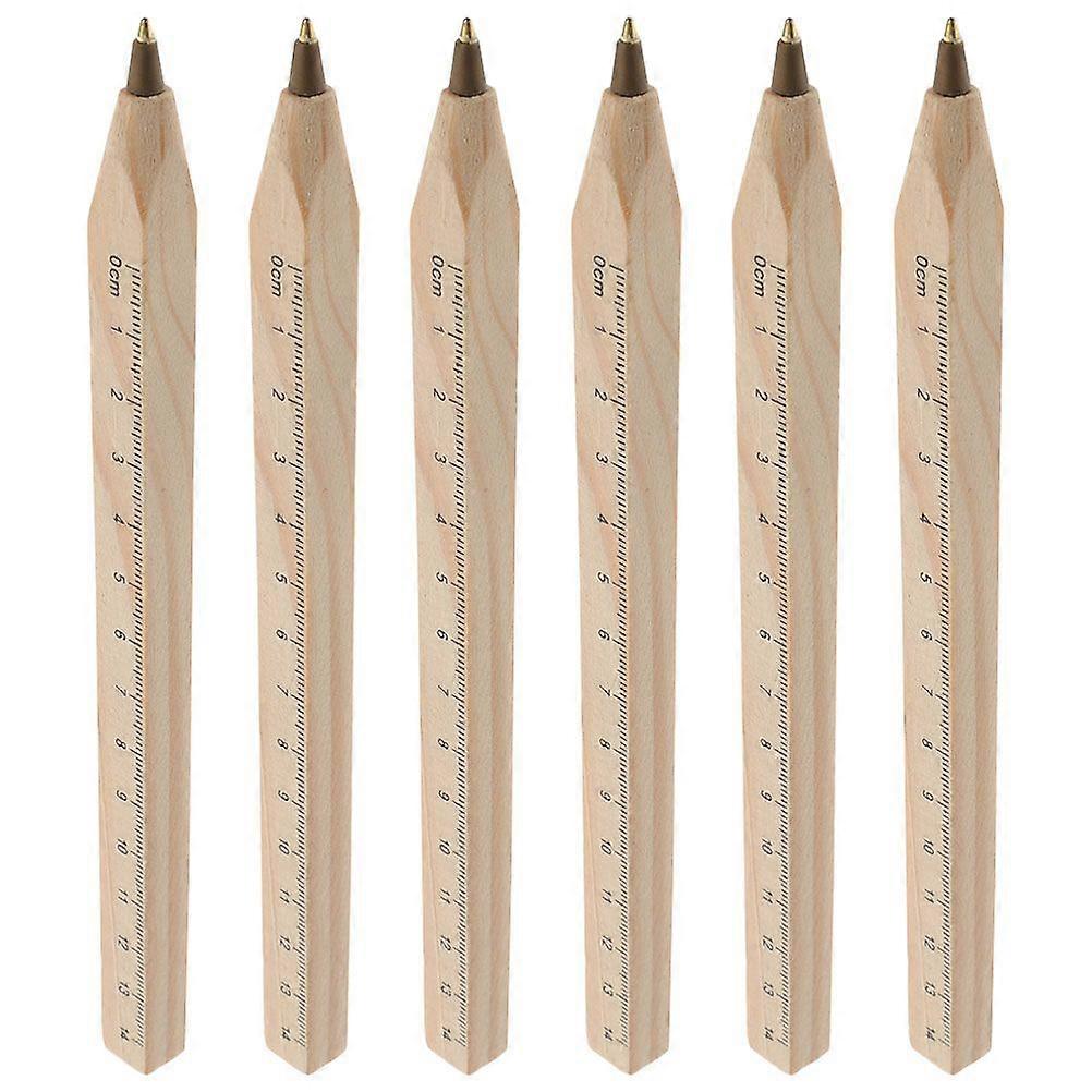 6Pcs Professional Carpenter Pens Carpenter Writing Ballpoint Pens Engineering Drawing Pens