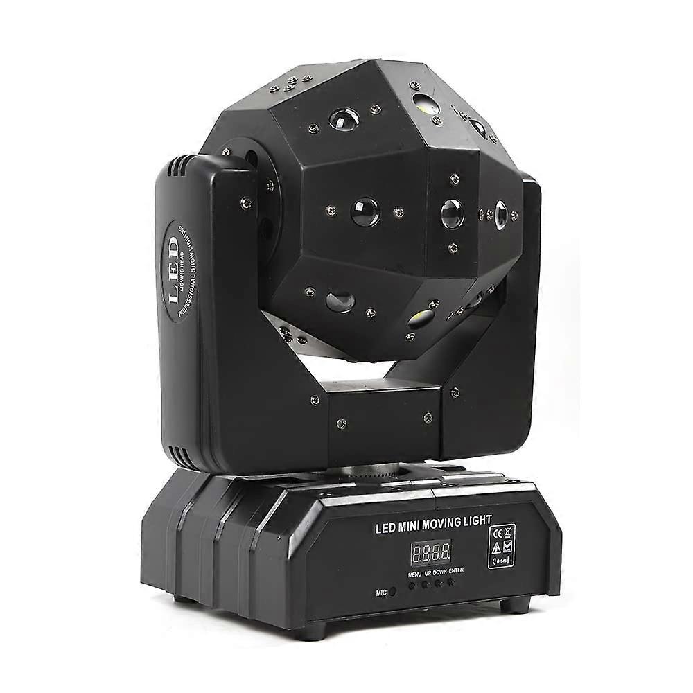 16 LED Light Beads Stage Light RGBW Beam Lights with 360° Rotation, 4 Control Modes for DJ KTV Disco Wedding Events