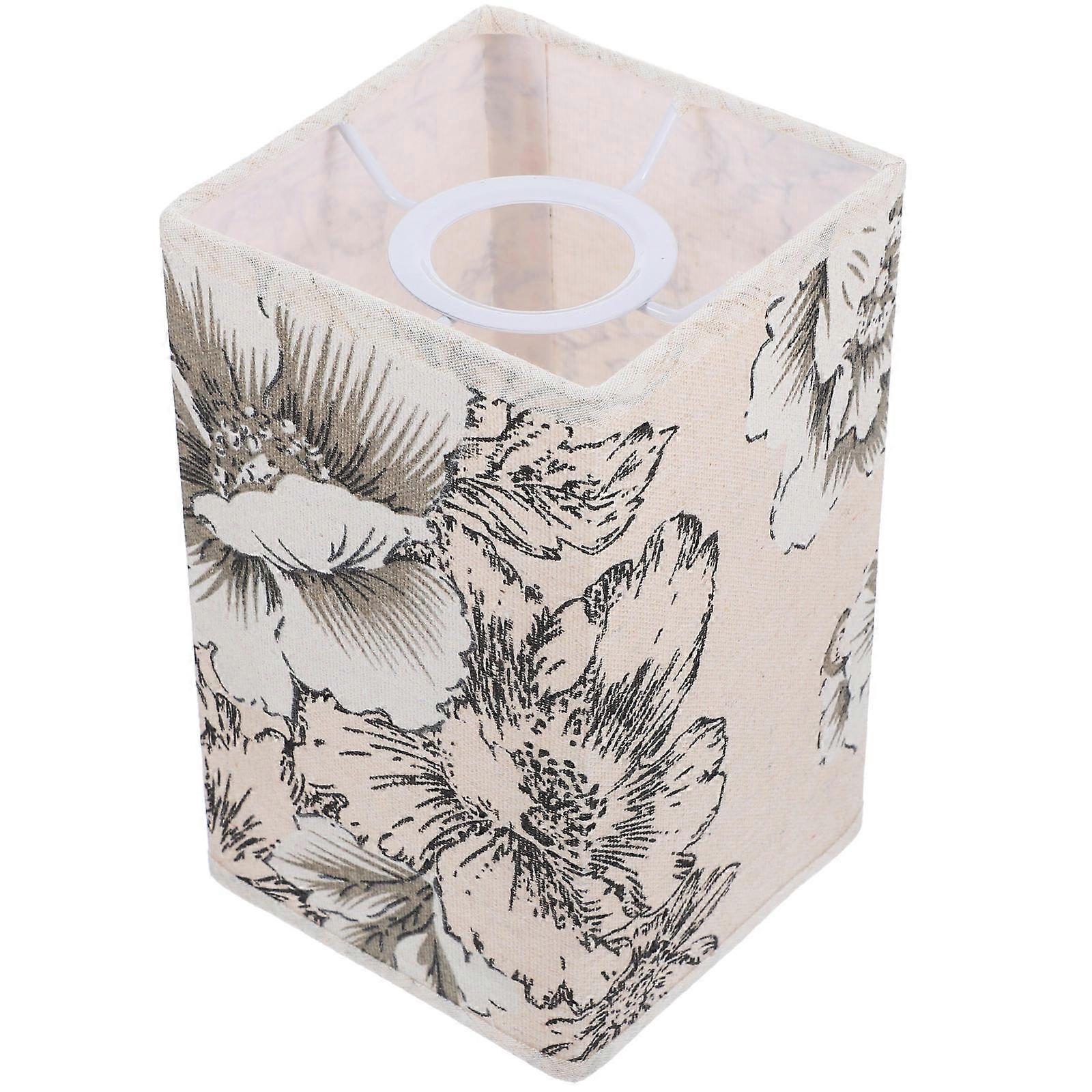 Sturdy Lamp Cover Replaceable Table Light Shade Household Lamp Cover Lamp Supply Square Multi 18x11cm Light Diffusion 1Pcs