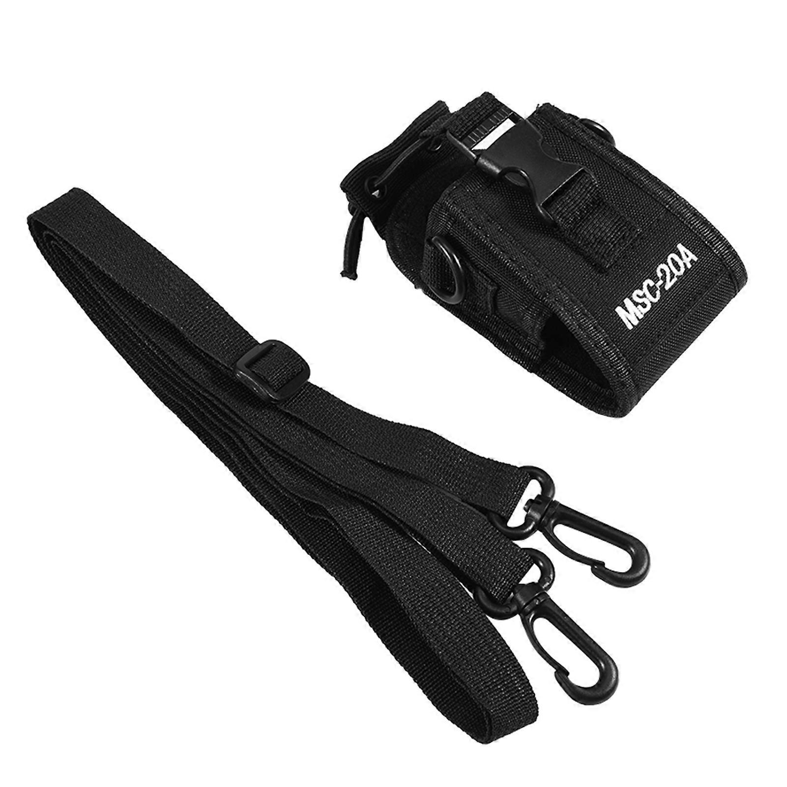 Étui en nylon noir MSC-20A avec sangle pour radio bidirectionnelle Kenwood Motorola/HYT