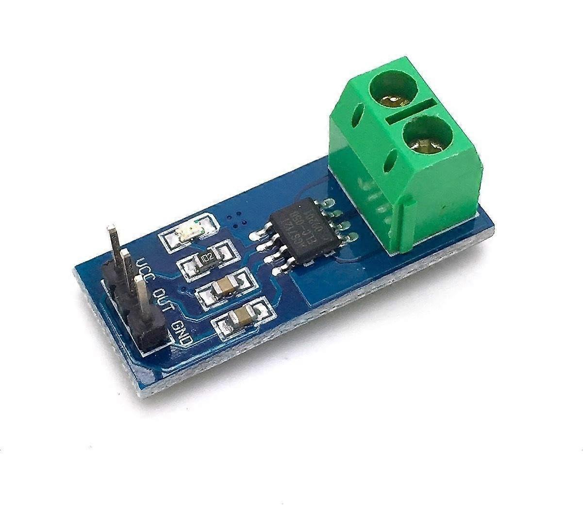 ACS712 5A Current Sensor Module, Hall Effect DC Voltage Sensor, 3-Pin Compatibility for Arduino Projects