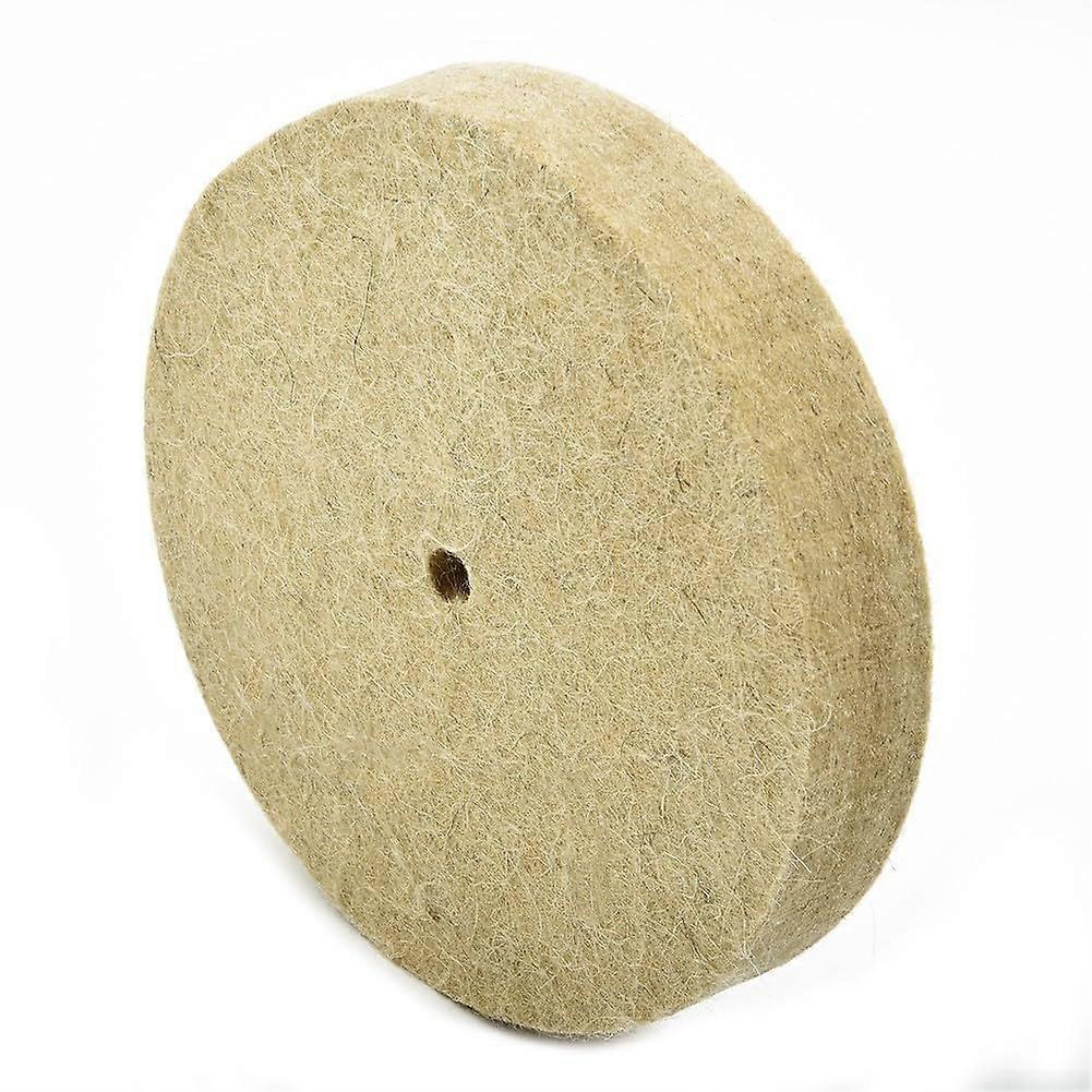 Efficient Wool Felt Polishing Disc for Metal Grinding Processes, Prevents Burns, 100mm Size, Durable Material