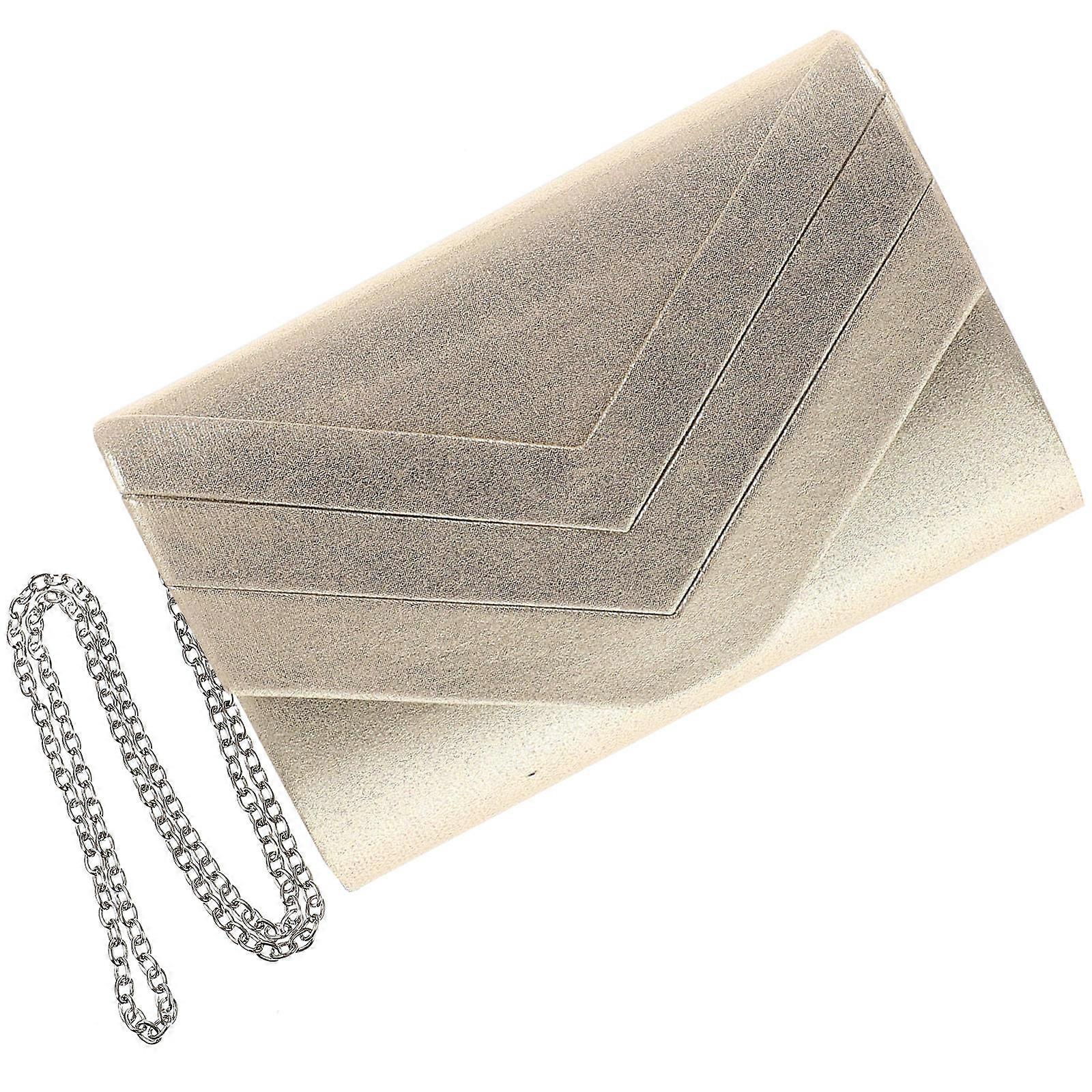 Elegant Evening Clutch Coin Purse Portable Envelope Handbag Soft Closure Multi Use for Parties Banquets Dinner