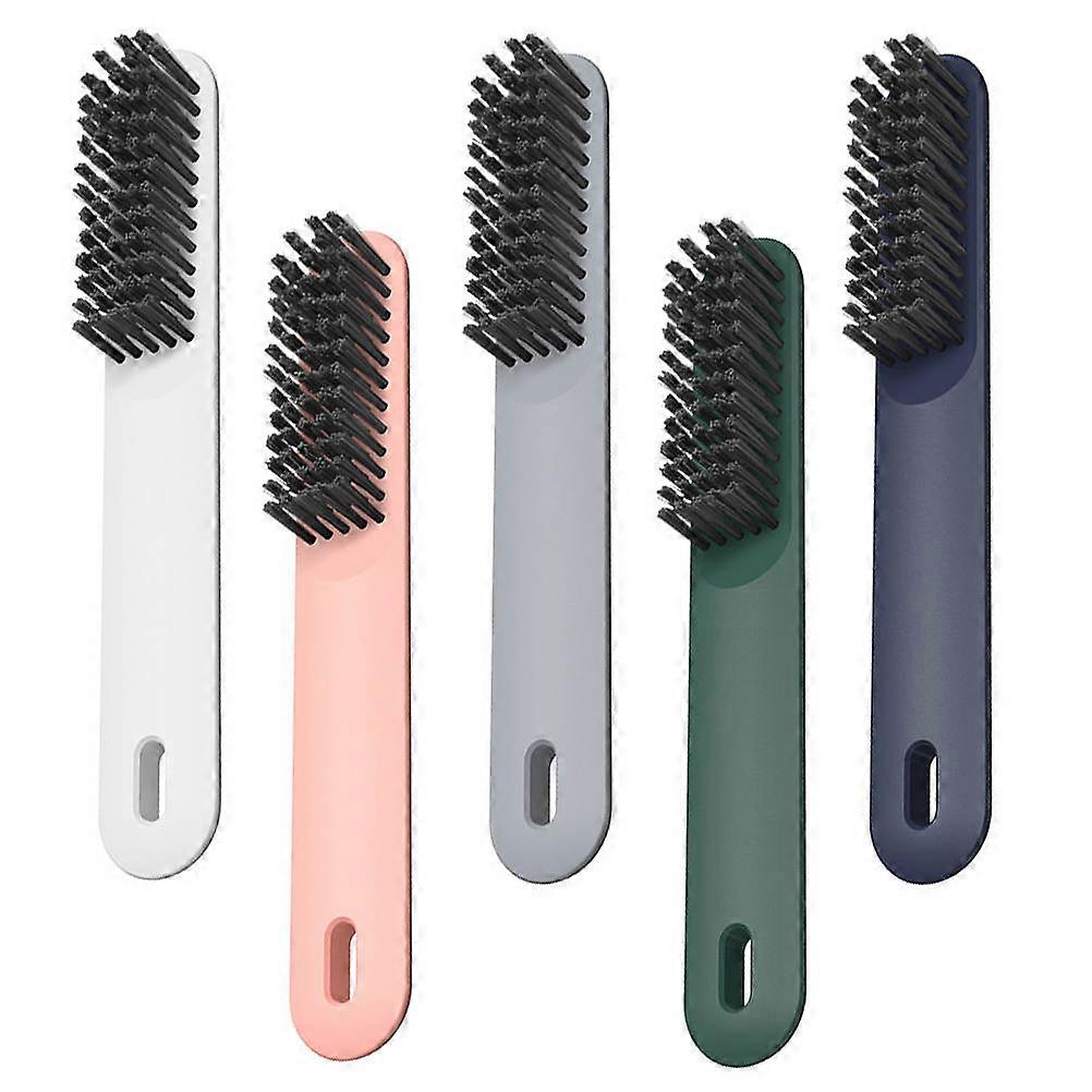 Handheld Portable Cleaning Brush Shoe Brush For Household Travel 17.8X2.7cm Bristle Design Multi-functional Cleaning 5Pcs