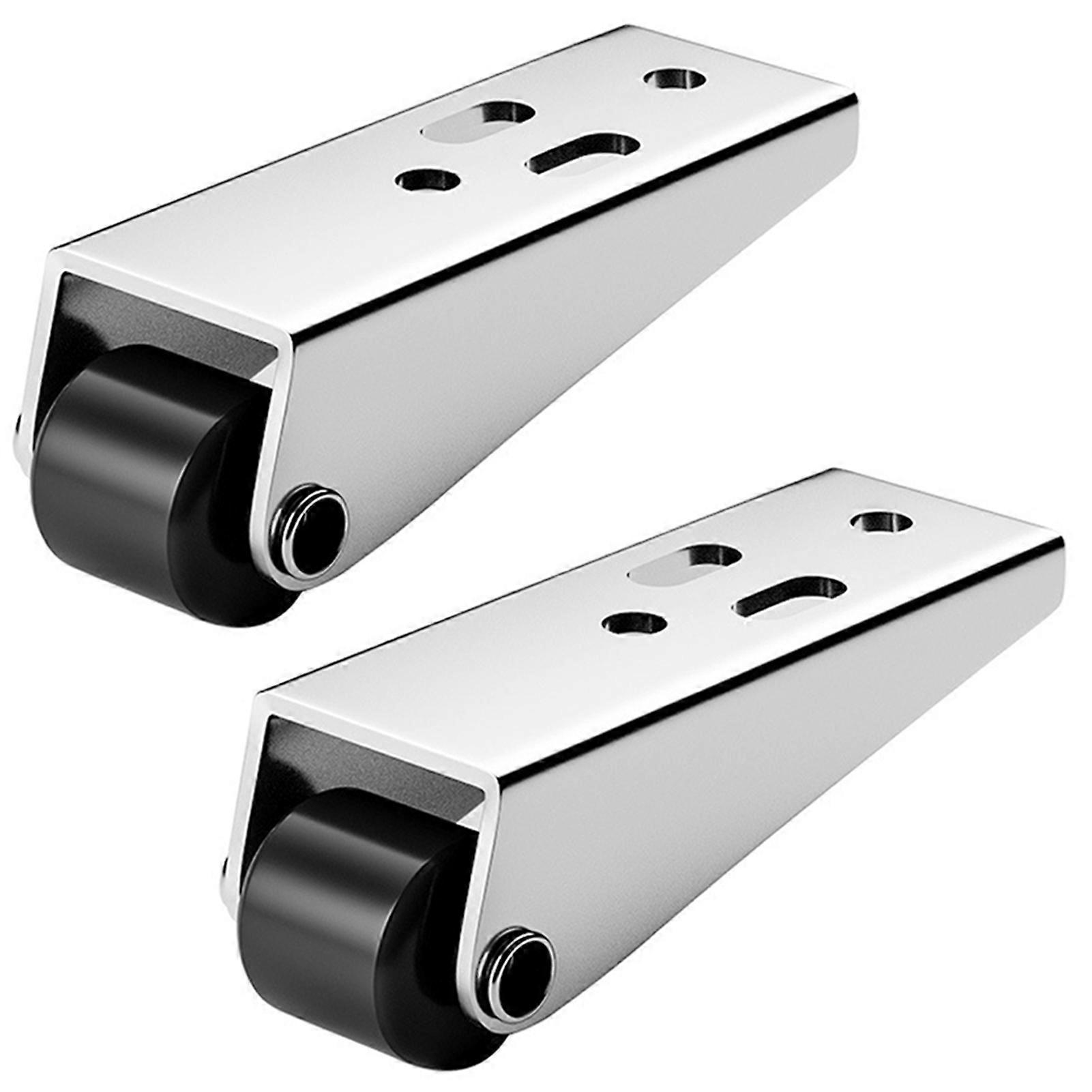 Heavy Duty Side Mount Caster Wheels Set for Furniture Cabinets Tables Easy Install Quiet Smooth Gliding