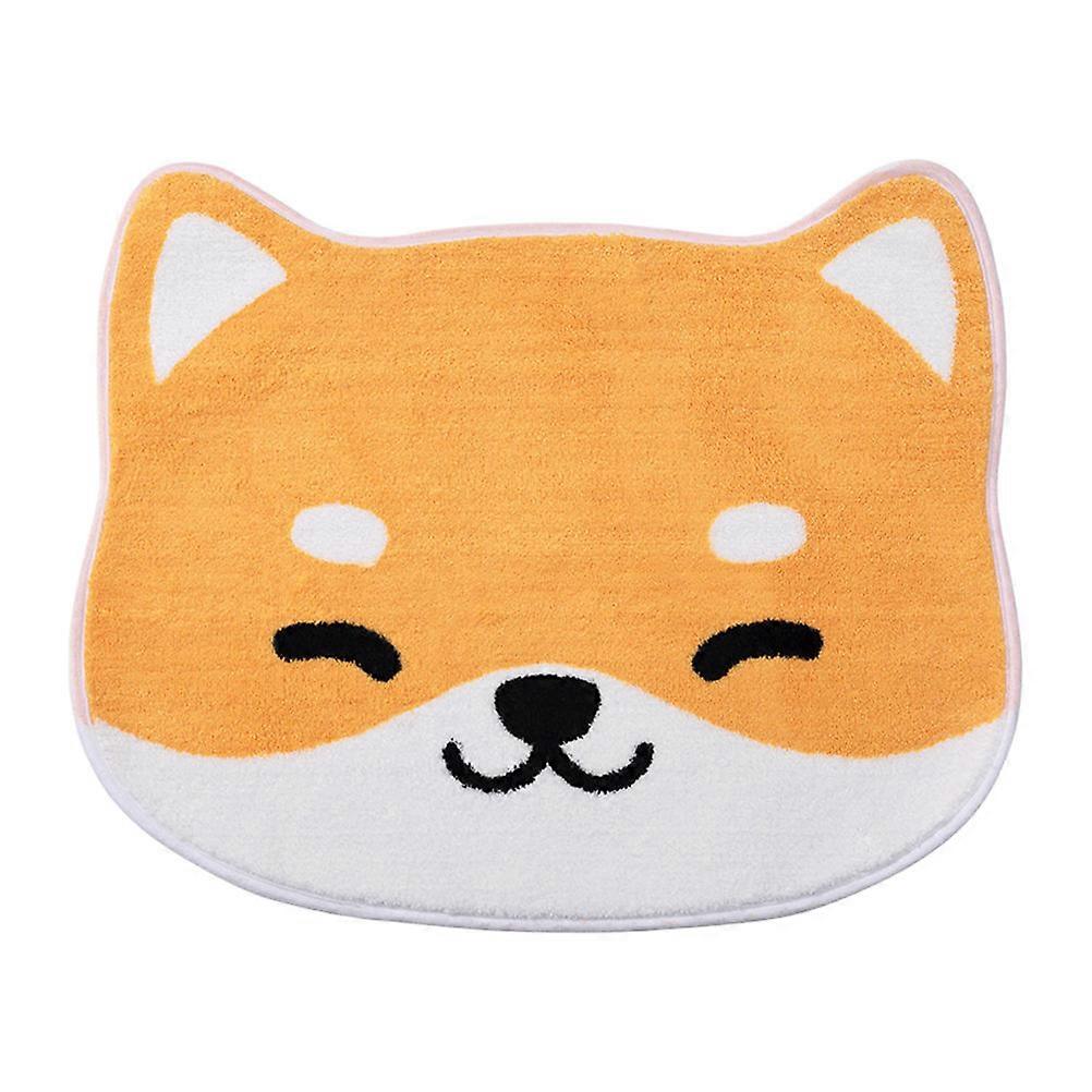 Bathroom Floor Mat Cute Animal Pattern Floor Mat Flocking Cotton Anti Slip For Hallway 50x60cm 1Pcs
